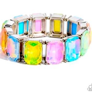 💚🩵💛🩷💜 “GLAMOROUS GETAWAY” MULTI BRACELET ~ PAPARAZZI❗️ STUNNING❗️💜🩷💛🩵💚